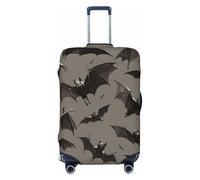 Wangxyozdp Copertura per bagagli da viaggio con stampa di pipistrelli di Halloween grigi, 45-81 cm, Nero , S