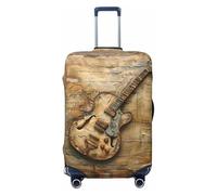 Wangxyozdp Copertura per bagagli da viaggio con stampa di una bella chitarra, 45-81 cm, Nero , L