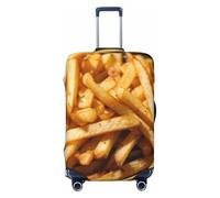 Wangxyozdp Copertura per bagagli da viaggio con stampa fast food per valigie da 46-81 cm, Nero , L