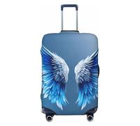 Wangxyozdp Copertura protettiva per bagagli da viaggio con stampa ali d'angelo, 45-81 cm, Nero , L