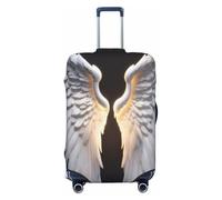 Wangxyozdp Copertura protettiva per bagagli da viaggio con stampa ali d'angelo, 45-81 cm, Nero , M