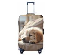 Wangxyozdp Lazy Dog Puppy - Copertura protettiva per bagagli da viaggio, 45-81 cm, Nero , M
