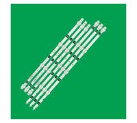 WANGYANFEIWH LED Backlight strip 8LED For JS-D-WB385H8-081CC SJ.WB.D3850801-2835CS-M 6V(1kit-4pcs)