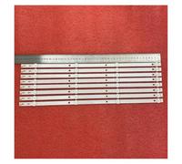WANGYANFEIWH Striscia di retroilluminazione a LED da 8 pezzi for 49LK5400PLA 49BDL3056Q 49U5070 49PUF6032 49DL4012N K490WDC1 A4 4708-K49WDC-A2213N01 K490WDC2(80pcs For 10 TV)