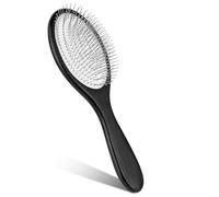 Wangyaohan Spazzola districante portatile in legno con cuscino d'aria e setole in acciaio inox, antistatica, per donne e uomini, per la crescita dei capelli e il massaggio del cuoio capelluto, colore
