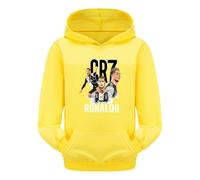 WANGYFAN Felpe con Cappuccio per Bambini, Felpe con Cappuccio per Ragazzi e Ragazze, Felpe con Cappuccio in Cotone comode per Bambini dai 2 ai 12 Anni,Giallo,150cm