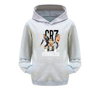 WANGYFAN Felpe con Cappuccio per Bambini, Felpe con Cappuccio per Ragazzi e Ragazze, Felpe con Cappuccio in Cotone comode per Bambini dai 2 ai 12 Anni,Grigio,150cm