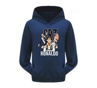 WANGYFAN Felpe con Cappuccio per Bambini, Felpe con Cappuccio per Ragazzi e Ragazze, Felpe con Cappuccio in Cotone comode per Bambini dai 2 ai 12 Anni,Blue2,150cm