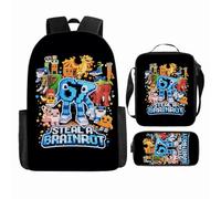 WANGYFAN Set di zaini per bambini, con uno zaino stampato con cartoni animati, una borsa a tracolla e un astuccio, adatto sia per ragazzi che per ragazze,Style 9