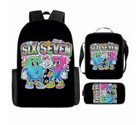 WANGYFAN Set di zaini per bambini, con uno zaino stampato con cartoni animati, una borsa a tracolla e un astuccio, adatto sia per ragazzi che per ragazze,Style 4