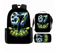 WANGYFAN Set di zaini per bambini, con uno zaino stampato con cartoni animati, una borsa a tracolla e un astuccio, adatto sia per ragazzi che per ragazze,Style 1