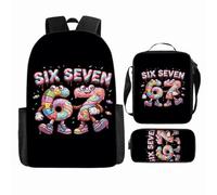 WANGYFAN Set di zaini per bambini, con uno zaino stampato con cartoni animati, una borsa a tracolla e un astuccio, adatto sia per ragazzi che per ragazze,Style 5