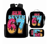 WANGYFAN Set di zaini per bambini, con uno zaino stampato con cartoni animati, una borsa a tracolla e un astuccio, adatto sia per ragazzi che per ragazze,Style 12