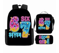 WANGYFAN Set di zaini per bambini, con uno zaino stampato con cartoni animati, una borsa a tracolla e un astuccio, adatto sia per ragazzi che per ragazze,Style 13