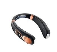 WANGYIWH Ventilatore da collo USB ricaricabile Raffreddamento Dispositivo di raffreddamento regolabile a 5 velocità Display digitale Archetto da collo senza lama