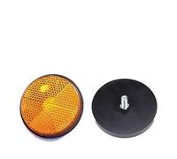 WANGZEYU Catarifrangente Moto Accessori for Moto riflettore Circolare for 4 Pezzi Rosso Giallo Bianco Blu Verde