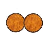 WANGZEYU Catarifrangente Moto Riflettore for Moto Rotondo Arancione da 2 Pezzi 5,6x0,8 cm