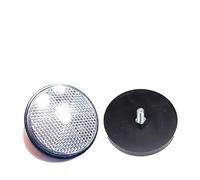 WANGZEYU Catarifrangente Moto Riflettore Rotondo for Moto di Sicurezza Notturna da 4 Pezzi