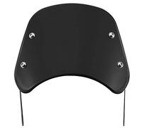 WANGZEYU Cupolino Moto Universali Visiera dello Strumento di deflettore del Vento del Parabrezza retrò Universale del Faro Parabrezza Moto Universale(Color:Noir)