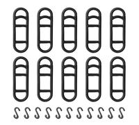 Wangzhenxi Fascette Silicone Elastiche IPX5-20 Pezzi per Luce Posteriore Bici da Corsa, Montaggio Sicuro per Luci LED/Supporti Cellulare con Ganci Antiscivolo
