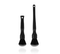 Wangzhenxi Set di 2 pennelli ultra morbidi, 17 + 24 cm, spazzole delicate per la pulizia dell'auto, per interni, cerchioni e cruscotto, setole speciali per il lavaggio dell'auto e la pulizia della