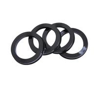 wanhaoaony Anelli di Centraggio Auto 4 Pezzi 65.1-54.1/56.1/57.1/58.1/59.1/60.1/63.4/64.1mm Anello Centrale del mozzo Ruota in plastica Nera Anello Centrale Anelli Centraggio(65.1-57.1mm)
