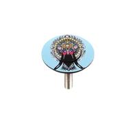 wanhaoaony Serie Sterzo per Bicicletta Bicycle Headset Top cap with Bolts Aluminum Alloy Mountain Road Bike Bowl Cover (Material : Opera Person)