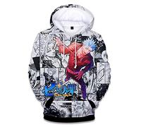 WANHONGYUE Anime Nanatsu No Taizai The Seven Deadly Sins Pullover Felpe con Cappuccio Adulto Cosplay 3D Stampa Hoodie Maglione Sweatshirt Cappotto 12 L