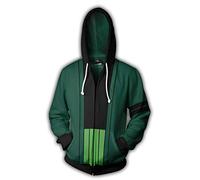 WANHONGYUE Anime One Piece Luffy Jacket Giacca con Cappuccio Adulto Cosplay 3D Stampa Hoodie Felpe Sweatshirt Cappotto 673/10 XXXXXL