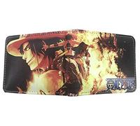 WANHONGYUE Anime One Piece Luffy Zoro Wallet Portafoglio in Pelle Borsa Corta per Uomo Porta Carte di Credito con Cerniera Portamonete 1005/2