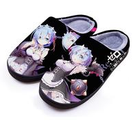 WANHONGYUE Anime Re:Life in a Different World from Zero Pantofole Uomo Donna Invernali Calde Peluche Ciabatte Scarpe da Casa con Punta Aperta Antiscivolo Indoor Outdoor Slippers Stile/2 44-45 EU