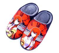 WANHONGYUE Anime Steins Gate Makise Kurisu Pantofole Uomo Donna Invernali Calde Peluche Ciabatte Scarpe da Casa con Punta Aperta Antiscivolo Indoor Outdoor Slippers Stile/2 40-41 EU