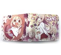 WANHONGYUE Cartoon Anime Portafoglio in Pelle Borsa Corta per Uomo Porta Carte di Credito con Cerniera Portamonete Himouto! Umaru-chan