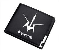 WANHONGYUE Code Geass Anime Portafoglio Uomo in Pelle Sintetica Sottile Portamonete Piccolo Borsellino Slim Wallet 1 / B