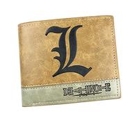 WANHONGYUE Death Note Anime Portafoglio in Pelle Artificiale per Uomo Portamonete Cuciture Bicolore / 1