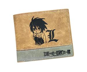 WANHONGYUE Death Note Anime Portafoglio in Pelle Artificiale per Uomo Portamonete Cuciture Bicolore / 2