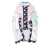 WANHONGYUE Demon Slayer Kochou Shinobu Indossabile Coperta con Cappuccio, Anime Cosplay Mantello in Pile Hoodie Scialle Unisex, 100 * 160 cm