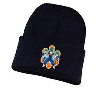 WANHONGYUE Dragon Ball Z Goku Anime Berretto in Maglia Uomo Donna Unisex Cappello Invernale Berretto in Jersey Leggero Slouch Beanie Watch Hat Nero/16