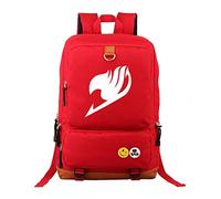 WANHONGYUE Fairy Tail Anime Zaino Zainetto Laptop Backpack Borsa da Scuola Cartella Studenti Rucksack Rosso