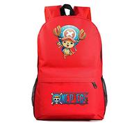 WANHONGYUE One Piece Anime Cosplay Casual Daypack Zaino Borsa da Viaggio Zainetto Backpack Rosso