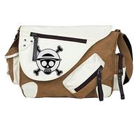 WANHONGYUE One Piece ONEPIECE Anime Borsa a Tracolla Borse a Spalla Sacchetto del Messaggero Borsa Messenger Sacchetto di Tela Marrone / 1