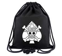 WANHONGYUE One Piece Portgas D Ace Anime Borse da Palestra Sacca da Ginnastica Coulisse Zaino Sportivo Sacchetto Portatile Nero 8