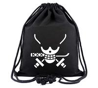 WANHONGYUE One Piece Roronoa Zoro Anime Borse da Palestra Sacca da Ginnastica Coulisse Zaino Sportivo Sacchetto Portatile Nero 15