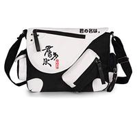 WANHONGYUE Your Name Anime Borsa a Tracolla Borse a Spalla Sacchetto del Messaggero Borsa Messenger Sacchetto di Tela Nero / 1