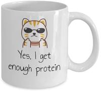 WANJIBAO Divertente tazza vegetariana vegana tazza da caffè tè fruttariano idea regalo per amanti erbivori vegetariani mamma tazza vegana papà tazza gatto tazza da caffè 325 ml