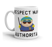WANJIBAO Tazze bianche Eric Birthday Cartman in ceramica rispetto, tazze Mah Tea Authorita, tazza da caffè da viaggio 325 ml, per famiglia, amico, collega, vacanze, Natale