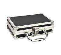 Wanjorlay Cassetta degli attrezzi in lega di alluminio, contenitore per accessori, pratica valigetta in alluminio, portatile, piccola cassetta degli attrezzi, scatola portaoggetti, facile da usare,