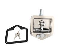 Wanjorlay Kit di Chiavi della Cassetta degli Attrezzi di Serratura Maniglia a Forma di T in Acciaio Pieghevole per Scatola Elettrica di Strumenti di Rimorchio Camion