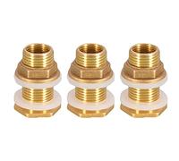 Wanjorlay Raccordo Partizione in , 3 Set 3/8 Pollici 1/2 Pollici Connettore Serbatoio Filettato con