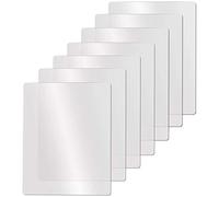 Wanjorlay Set di per Tagliere in plastica Flessibile Trasparente, Tagliere da Cucina Trasparente Smerigliato, Trasparenti 17,5 x 12 Pollici, Set di 7